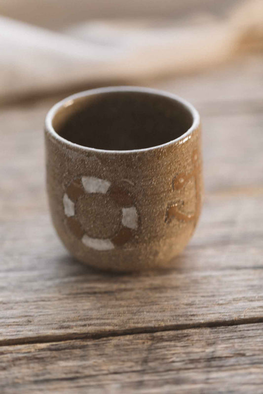 Latte Cup – Grogged Clay Edition (Collaboration with Jane Chapman)