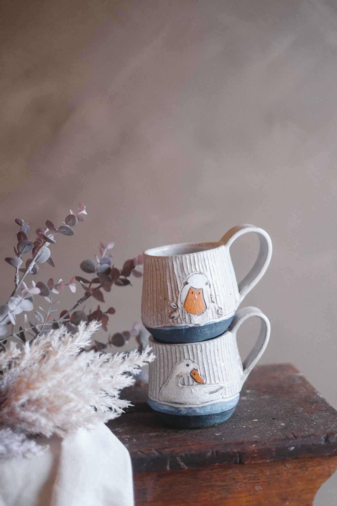 “Ducks" White Mug - Jane Chapman Collaboration (320ml)