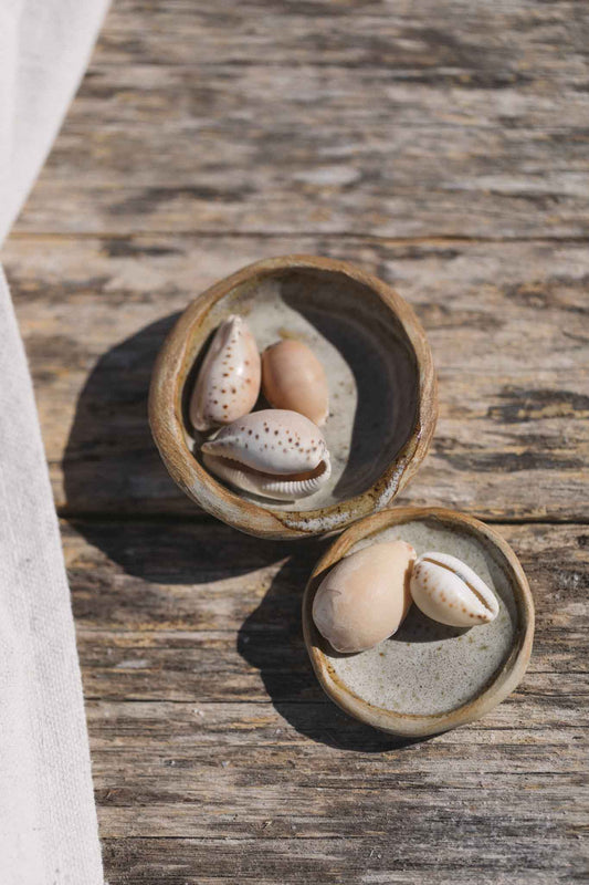 Set of 2 Hand-Formed Trinket Dishes