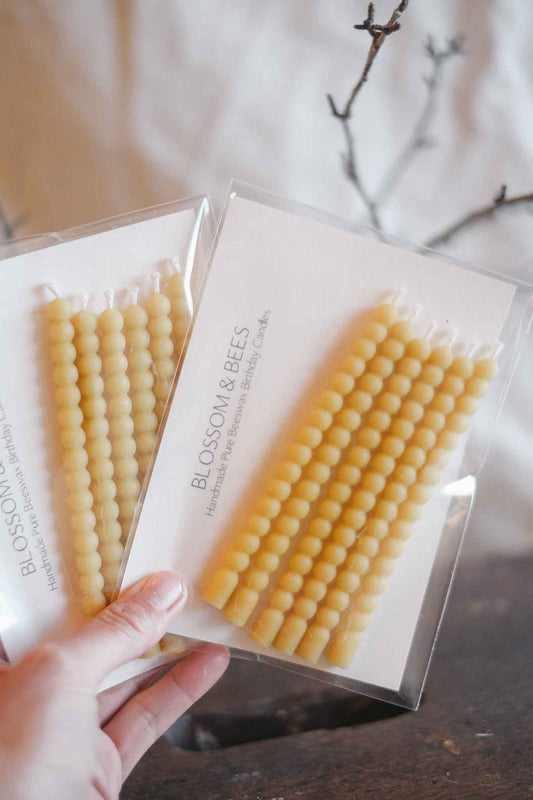 Bubble Beeswax Birthday Celebration Candle - 6 Pack