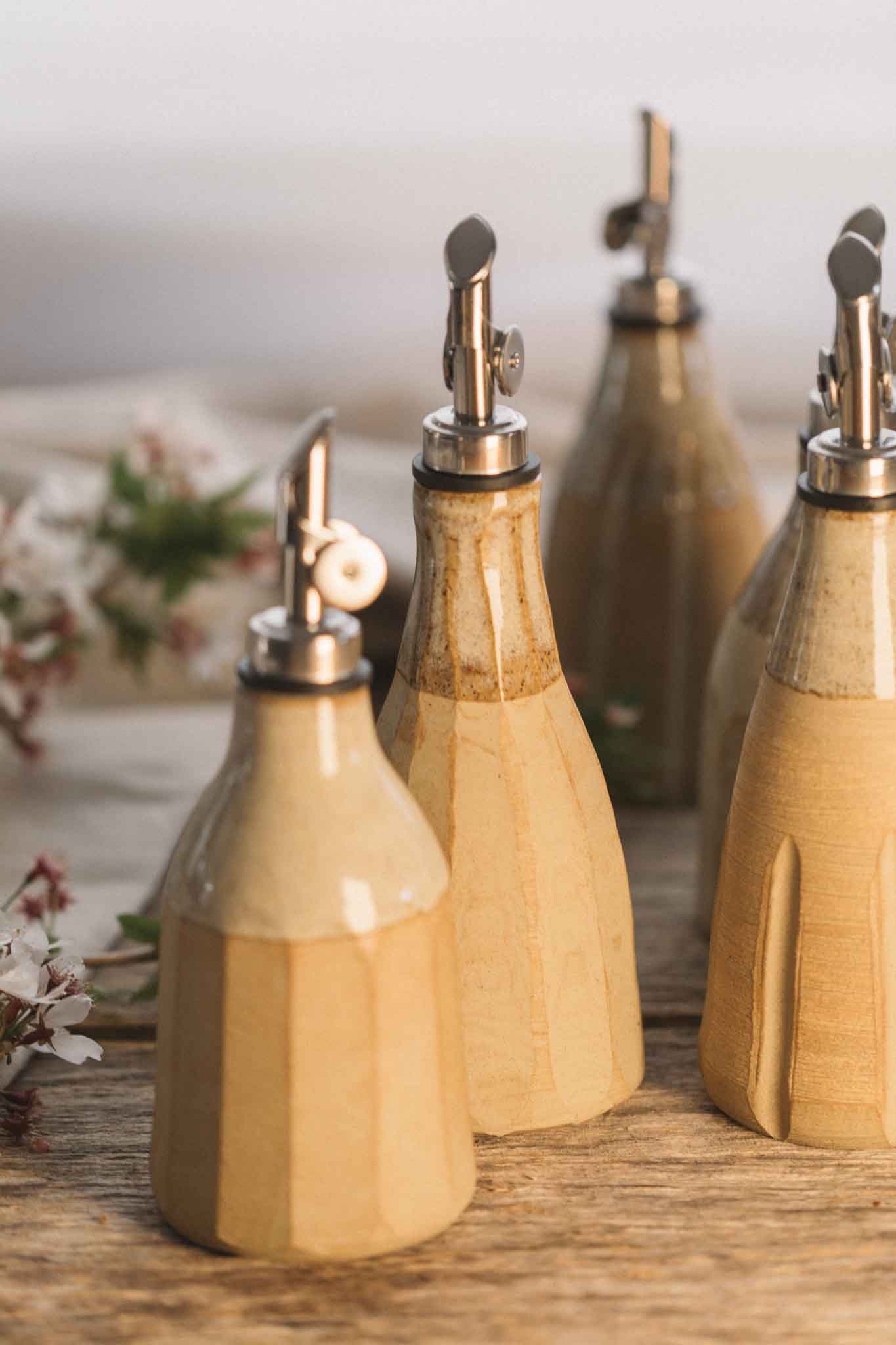 Wild Clay Oil Cruet – Handcrafted Elegance | Binalong