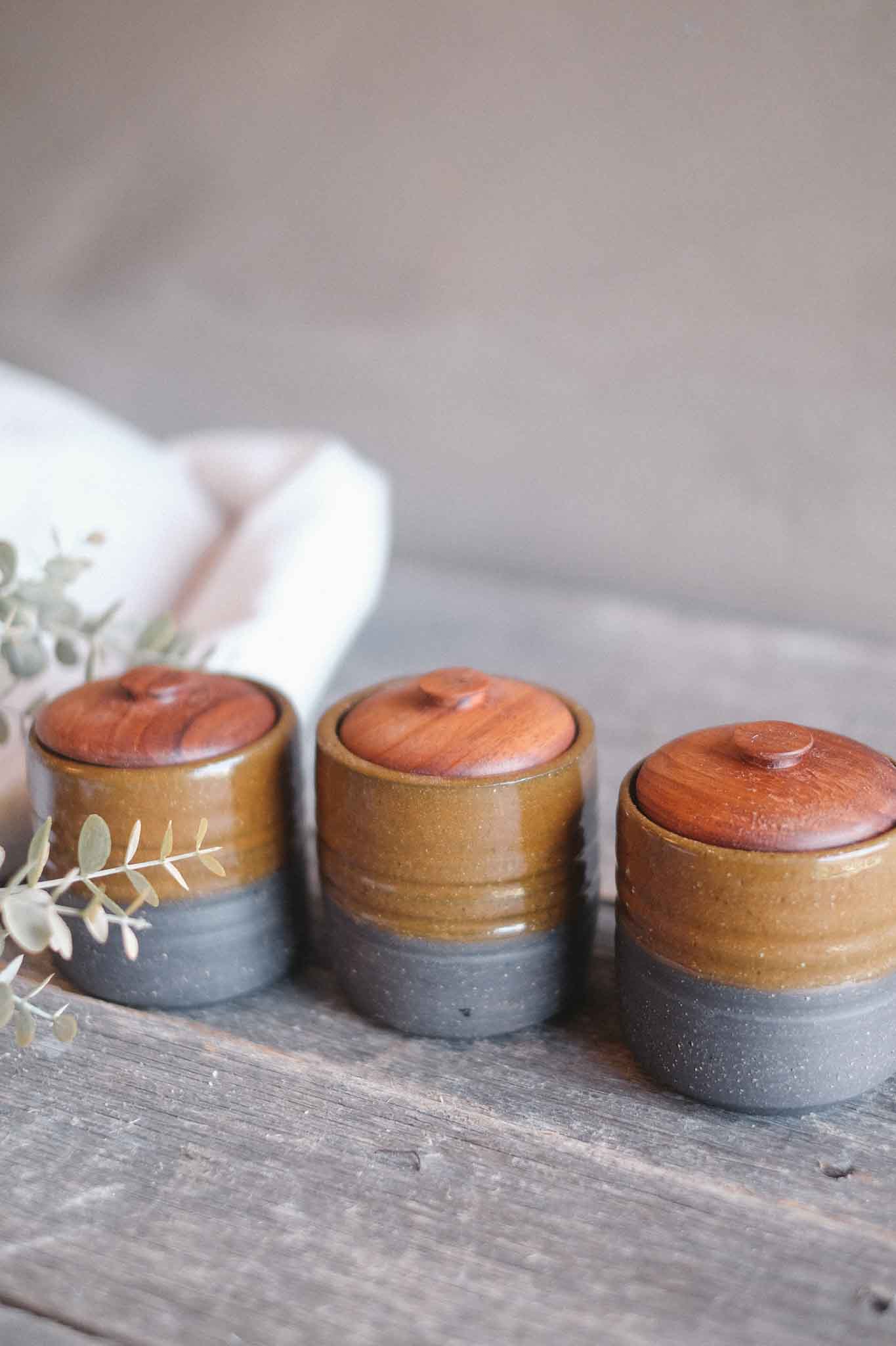 Small Canister with Blackwood Lid – 11 × 9cm