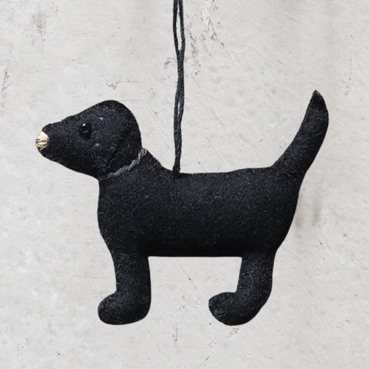 Felt Ornament — Black Labrador