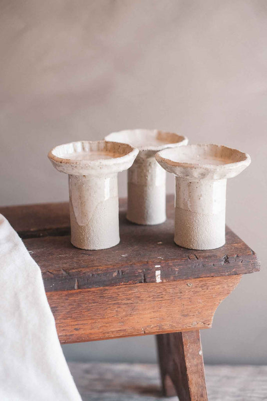 Medium Pedestal Trinket Dish / Tea Light Holder