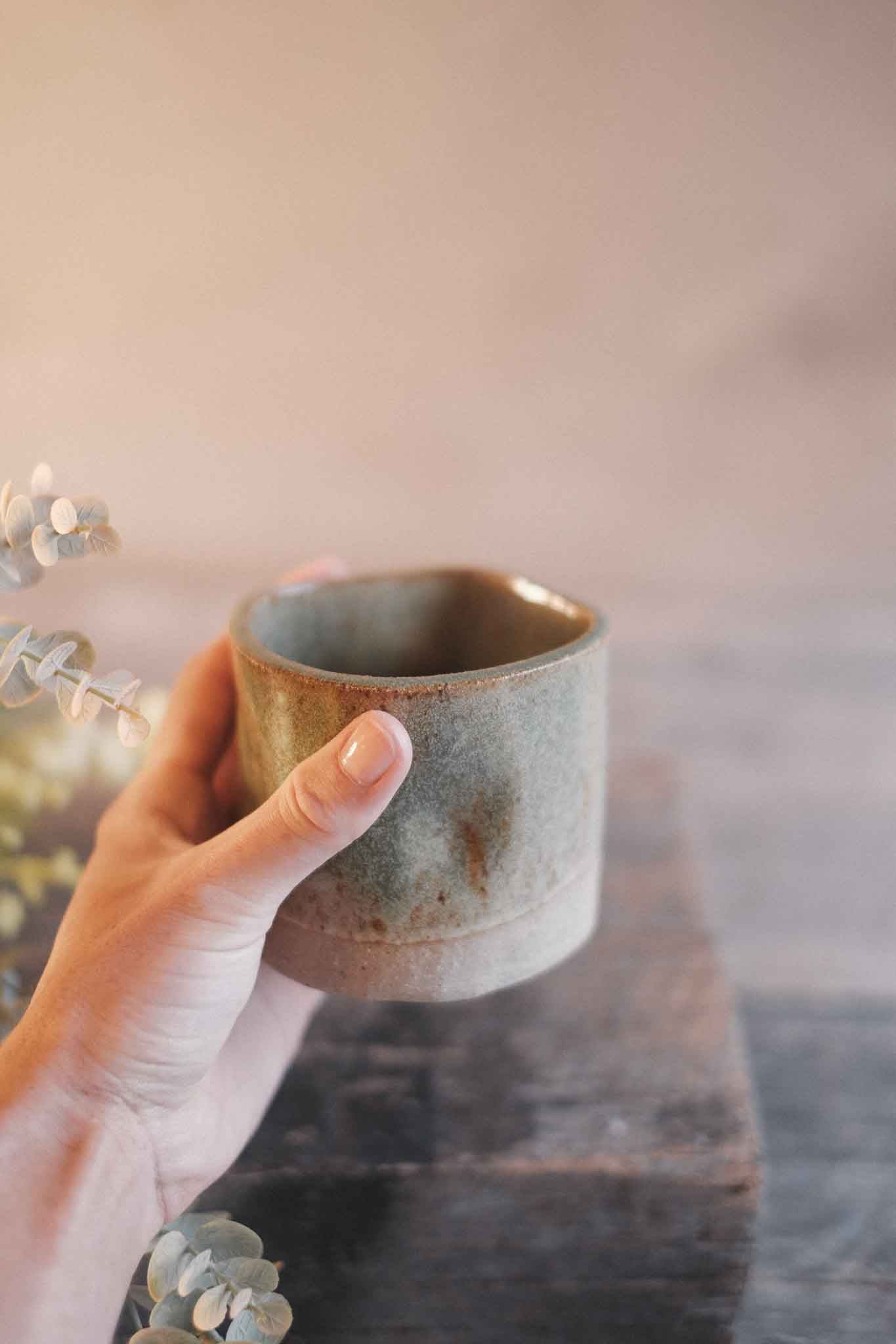 Wabi Sabi Latte Cup — Sage