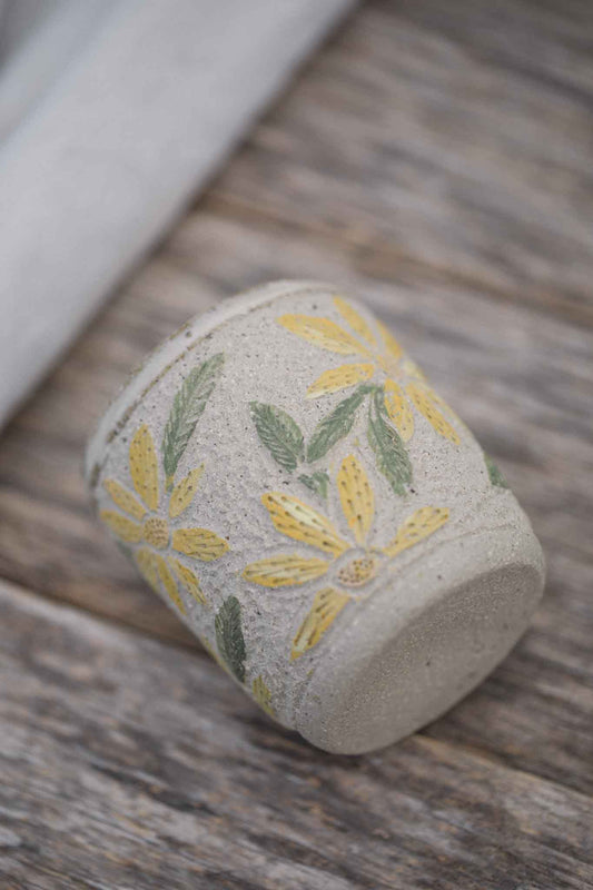 Yellow Blooming Latte Cup (Collaboration with Jane Chapman)