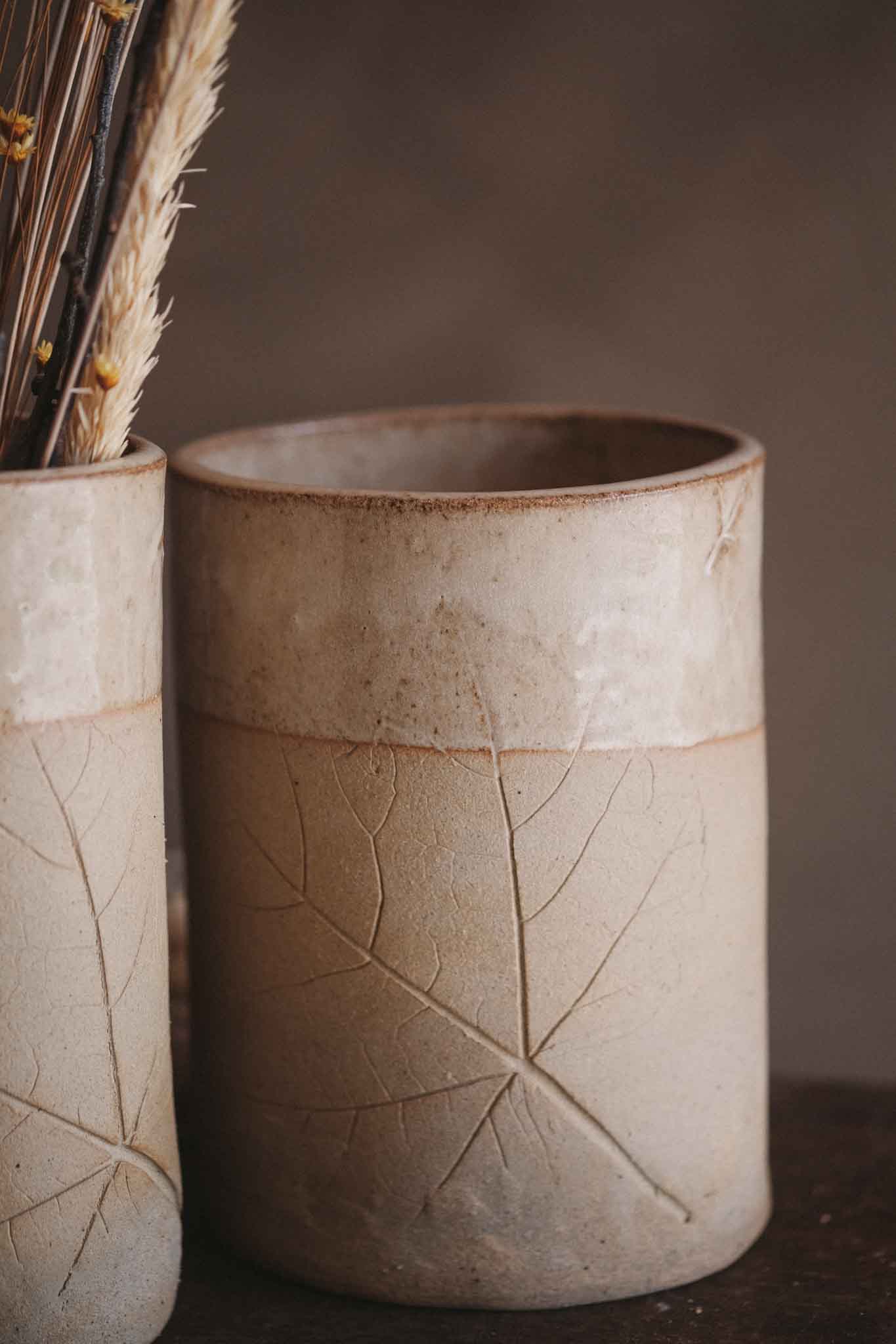 Leaf-Impressed Vase | Large