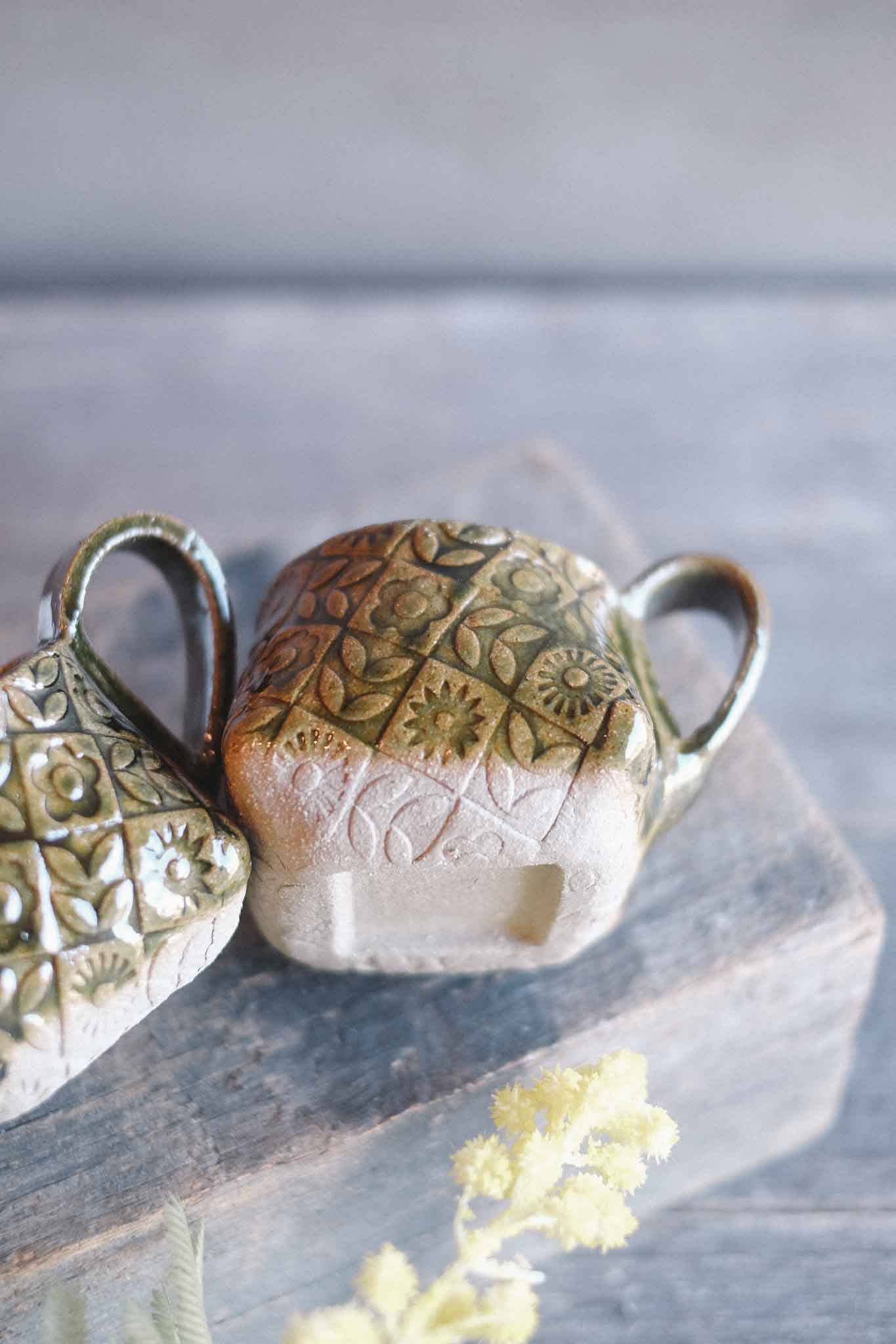 The Folded Mug — Jade Pattern