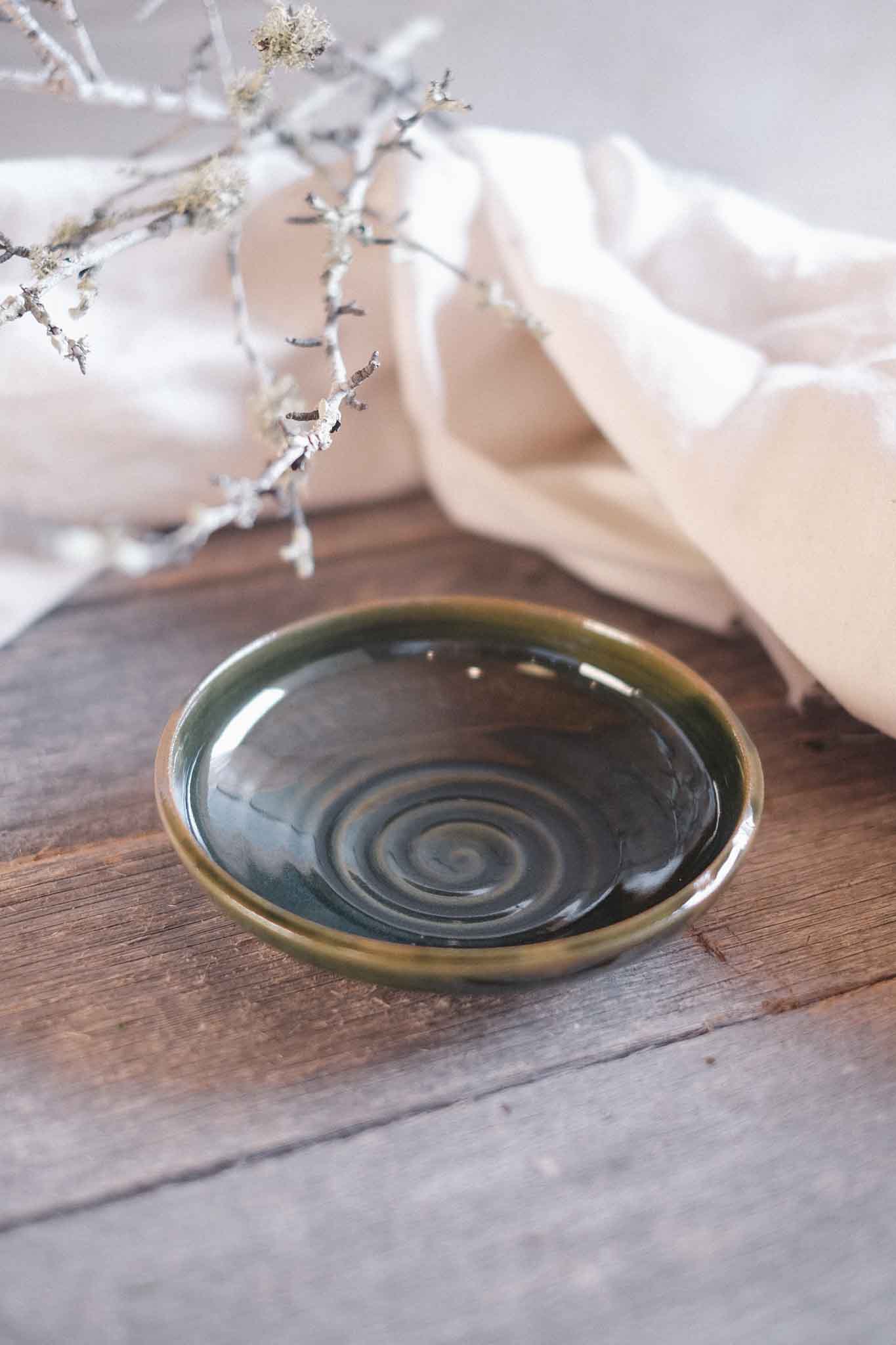Jade Wild Clay Dipping Bowl
