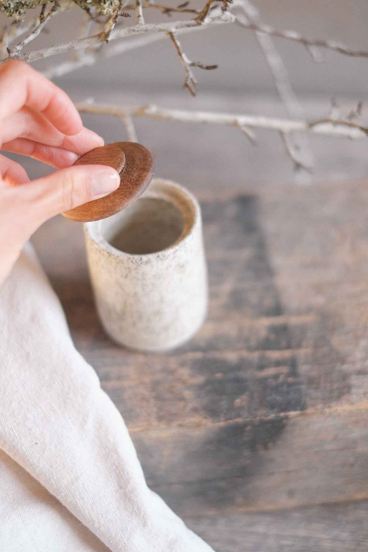 Jar with Sassafras Lid