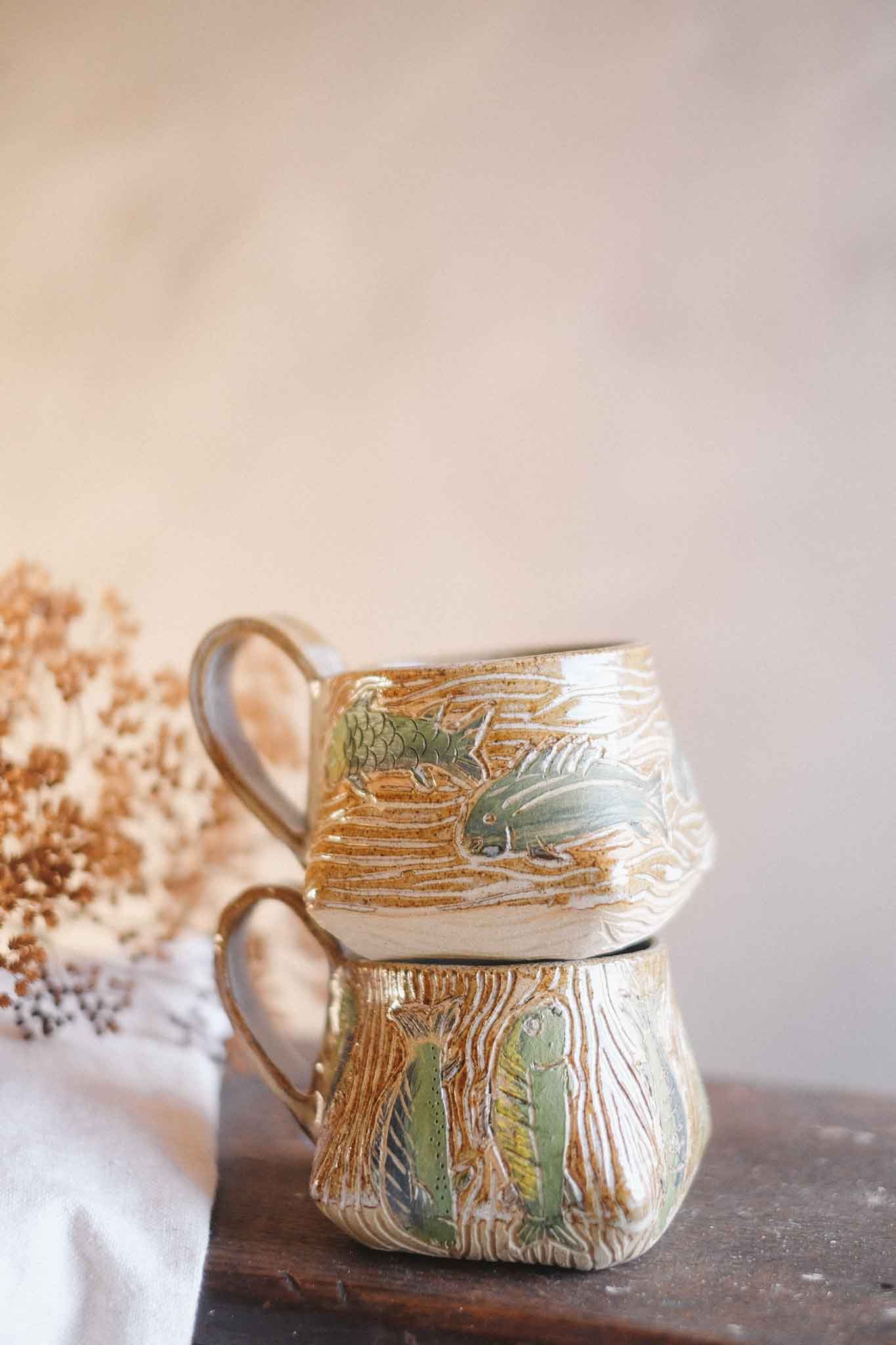 Blue Fishies Mug — Jane Chapman Collaboration — 300ml