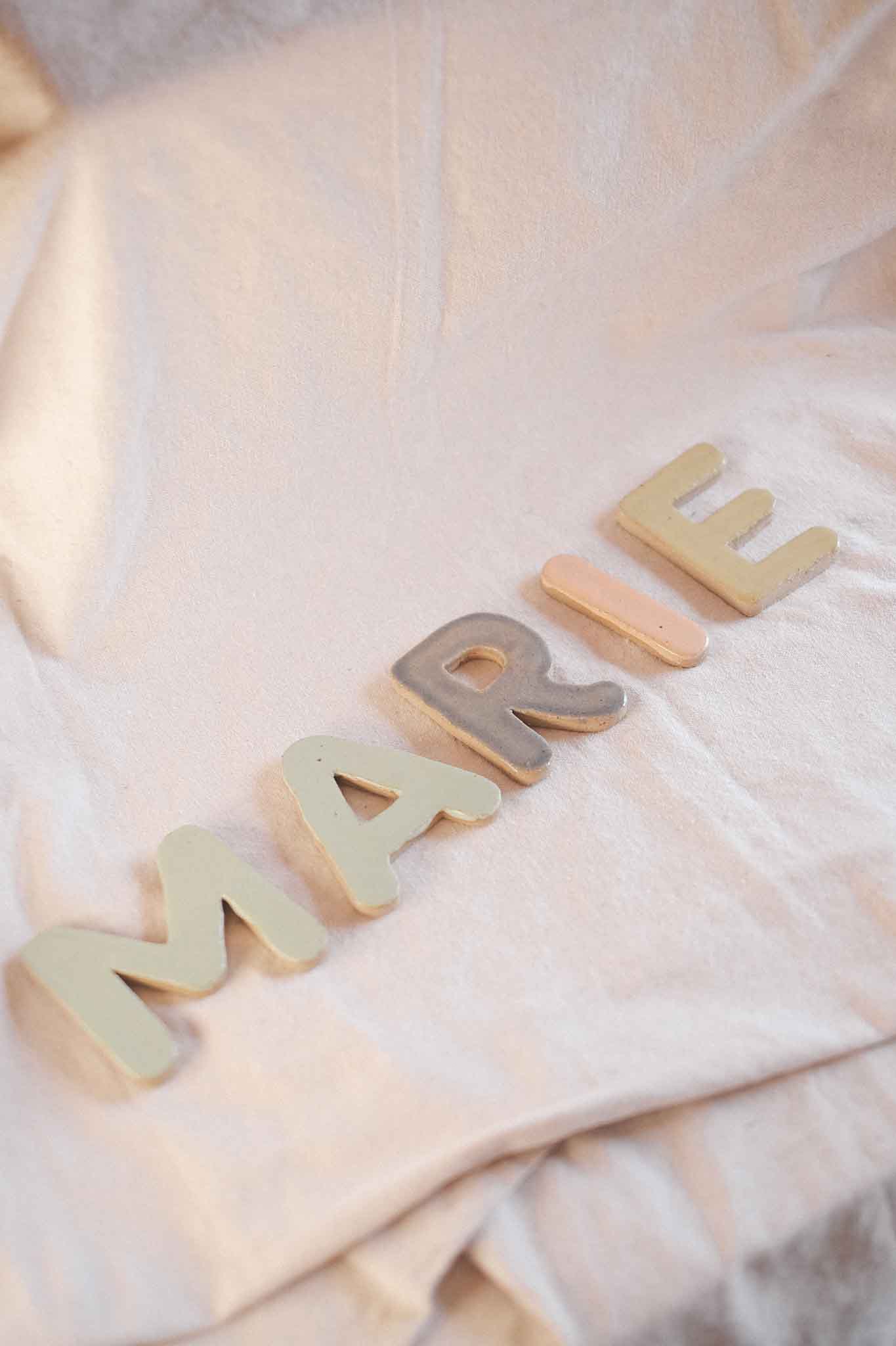 Handcrafted Ceramic Letters