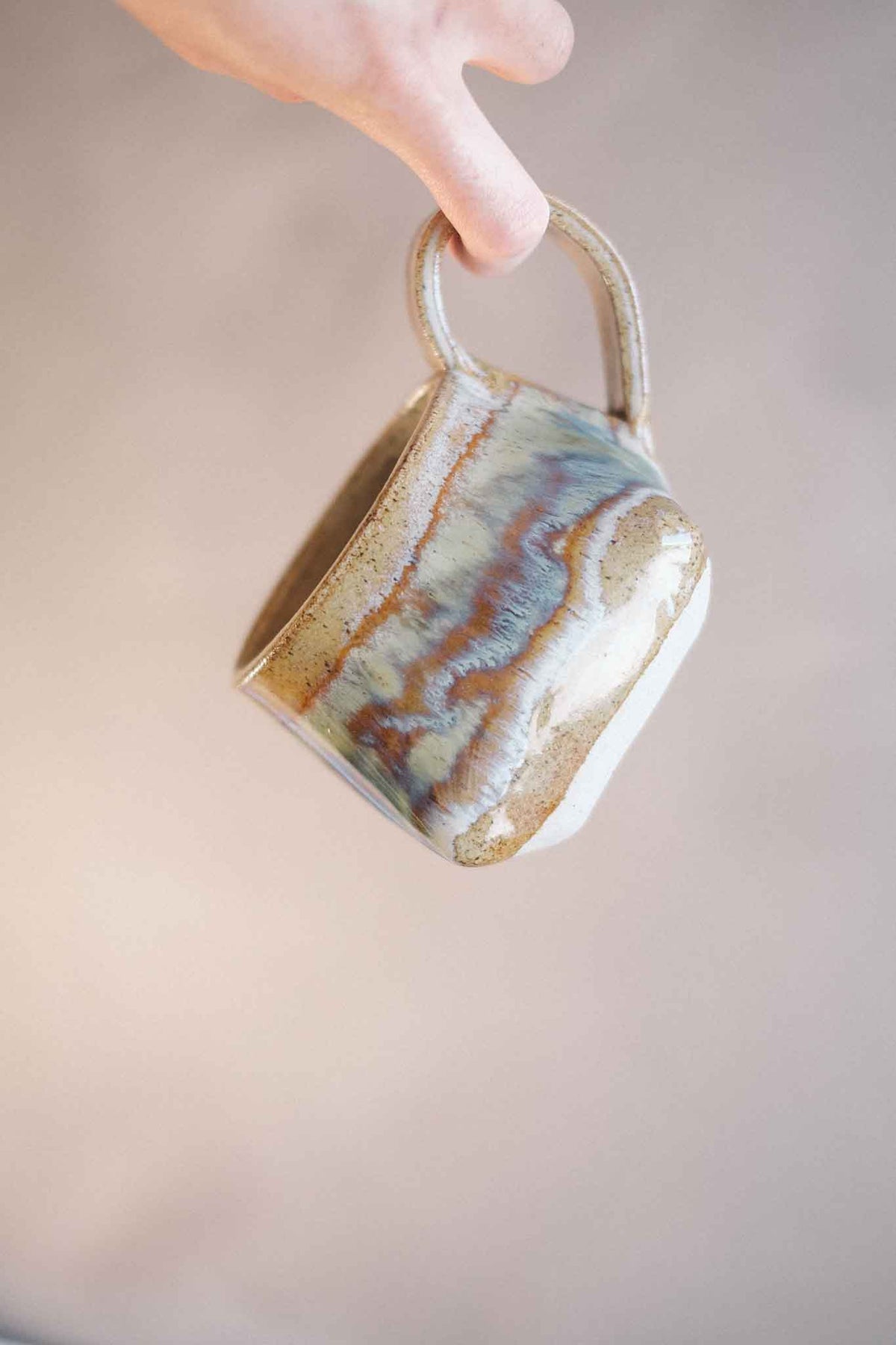 The Folded Mug —  Seaweed Glaze 300ml