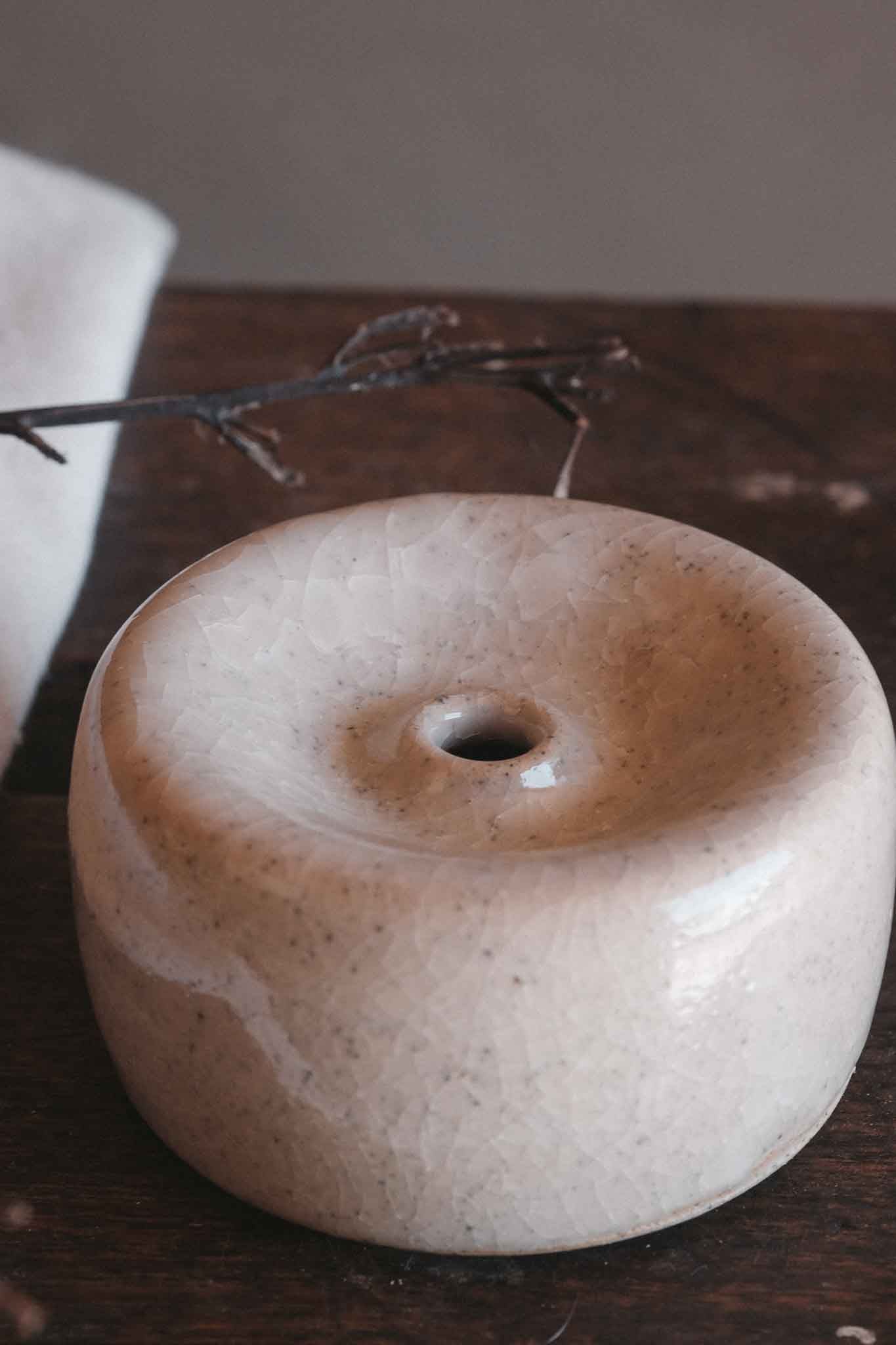 Snowflake Crackle Bud Vase