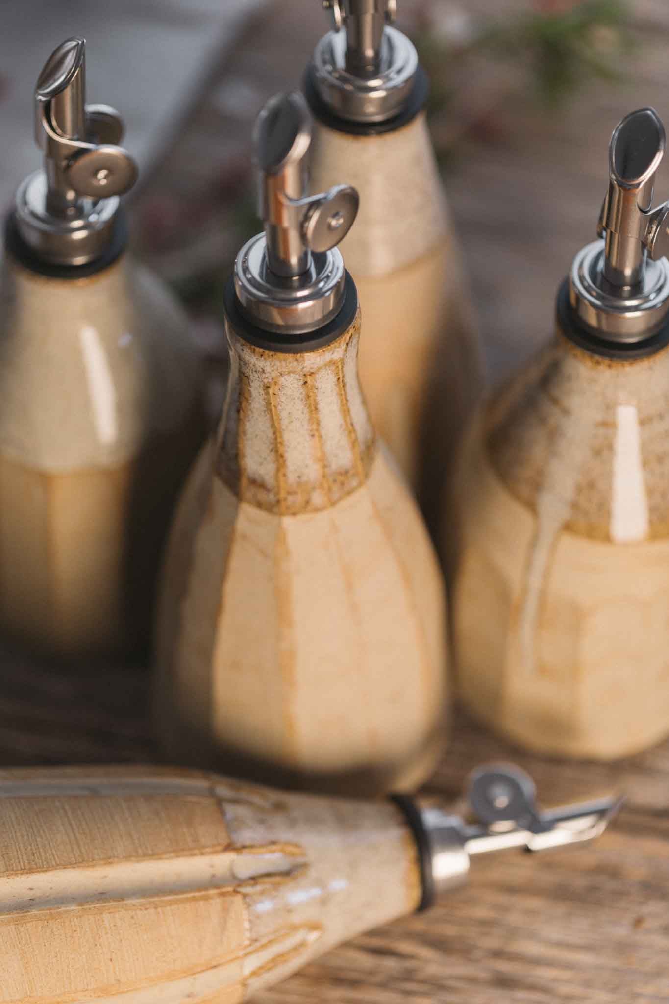 Wild Clay Oil Cruet – Handcrafted Elegance | Binalong
