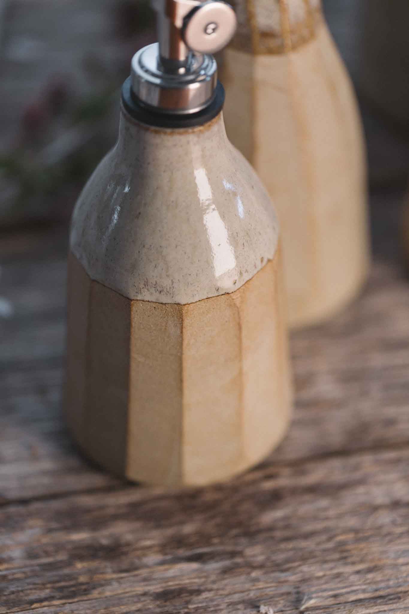 Wild Clay Oil Cruet – Handcrafted Elegance | Binalong