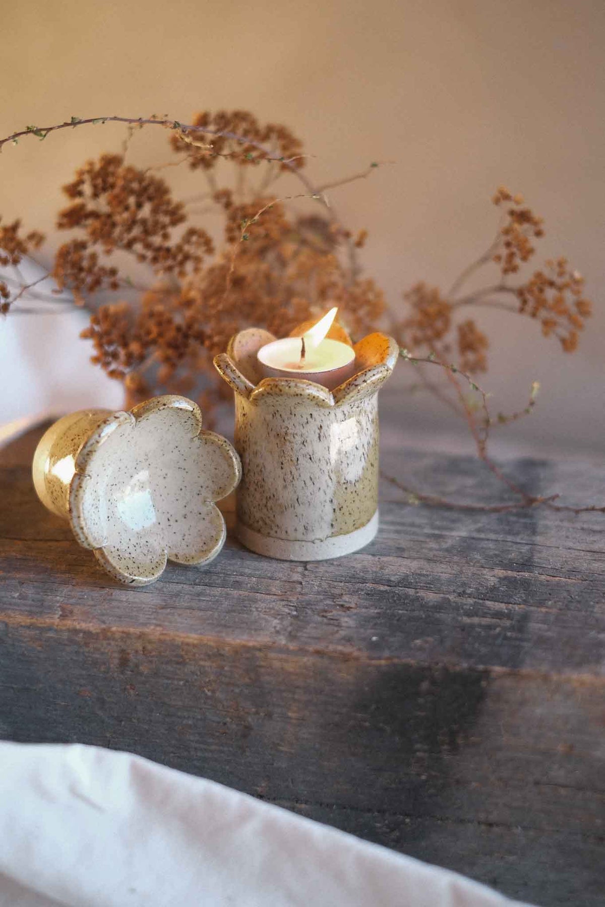Tealight Candle Holder – Binalong Bay Glaze