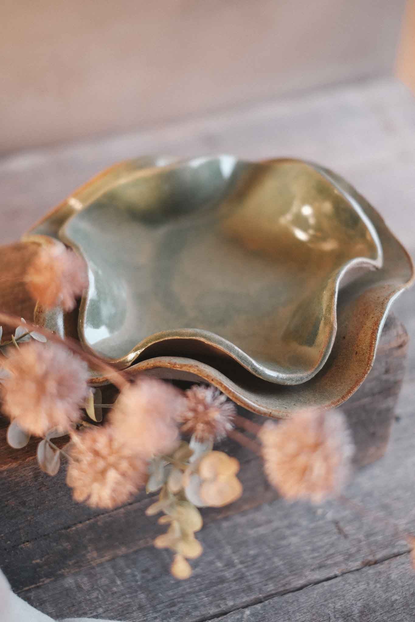 Small Ruffle Bowl — Sage