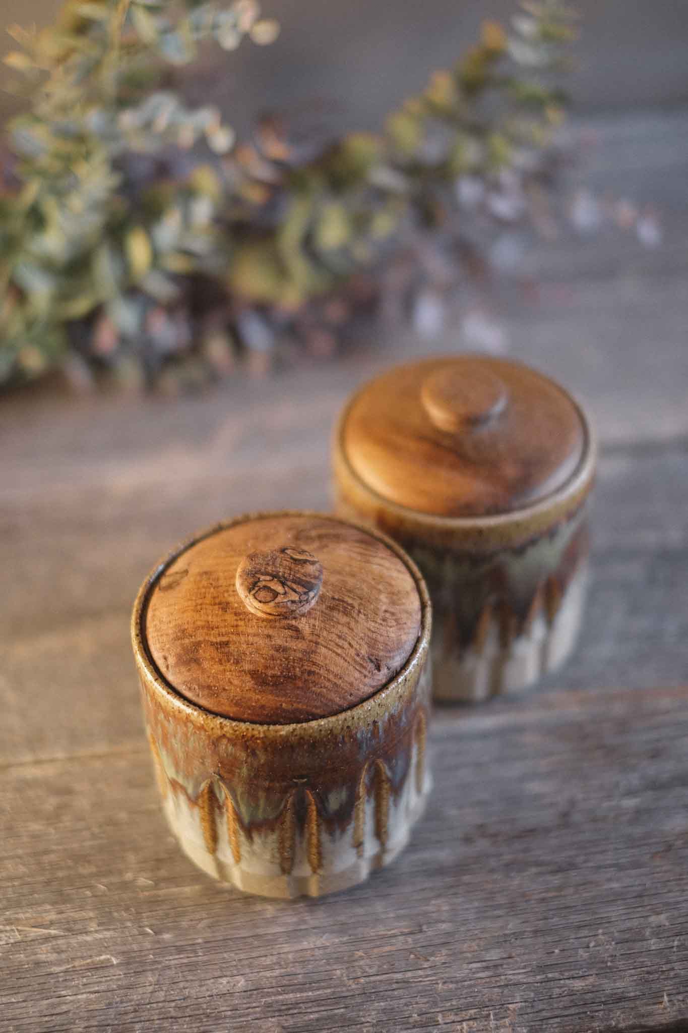 Small Jar with Blackheart Sassafras Lid 11cm x 9cm