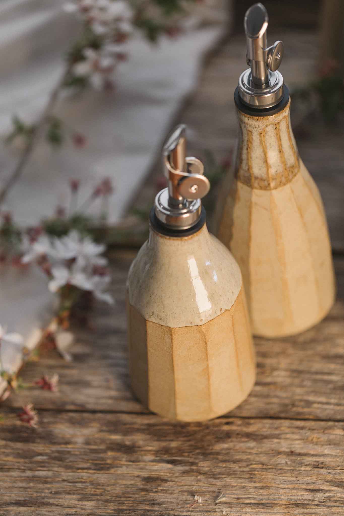 Wild Clay Oil Cruet – Handcrafted Elegance | Binalong