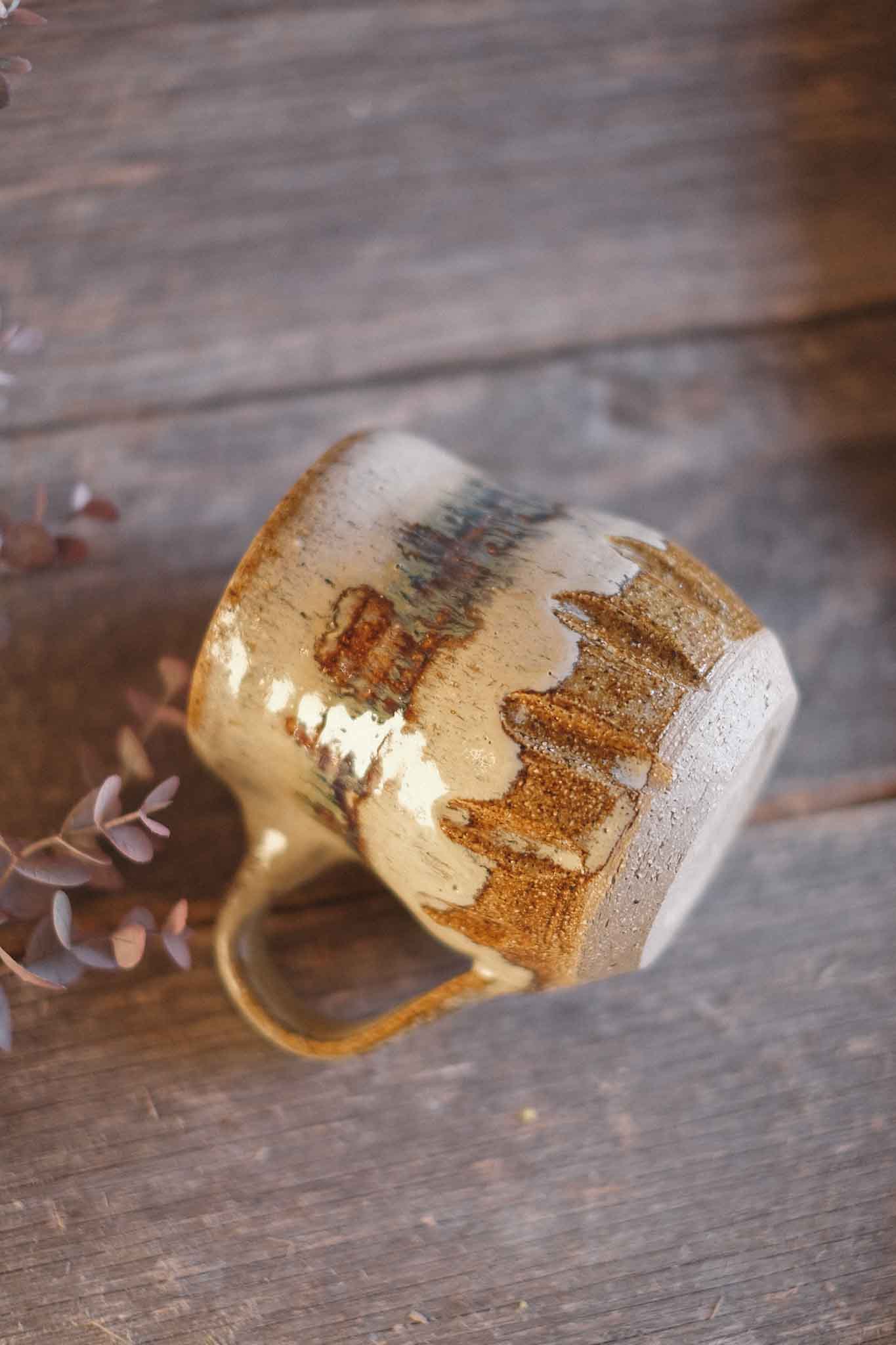Handmade Mug — Wheel Thrown — Seaweed 3