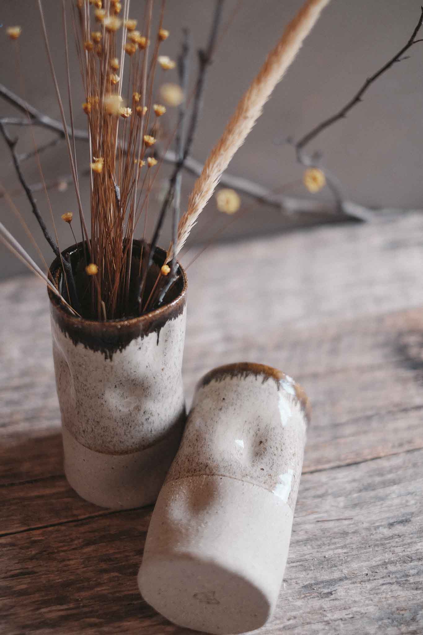 Wabi-Sabi Bud Vase — Ember | Medium
