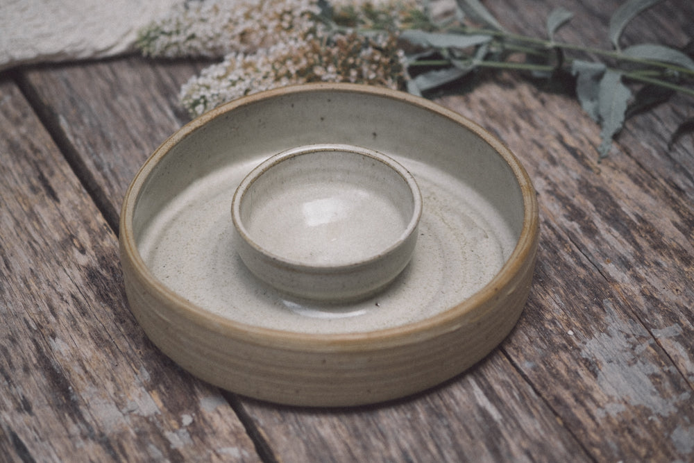 Chip and Dip Bowl - Binalong Glaze