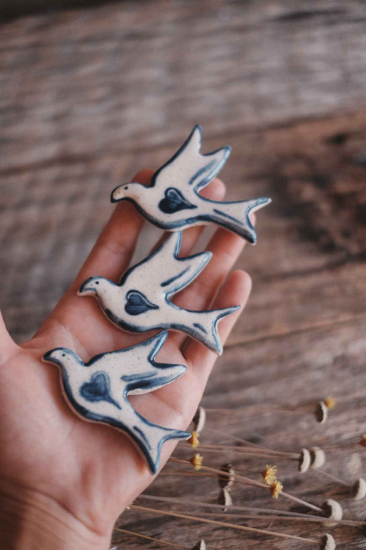 Dove | Handmade Ceramic Fridge Magnet