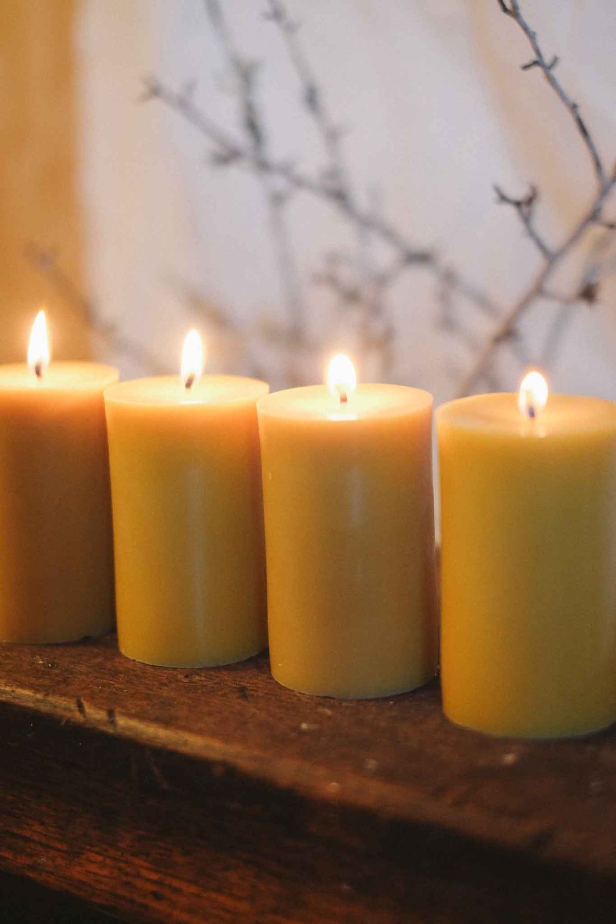 Beeswax Pillar Candle