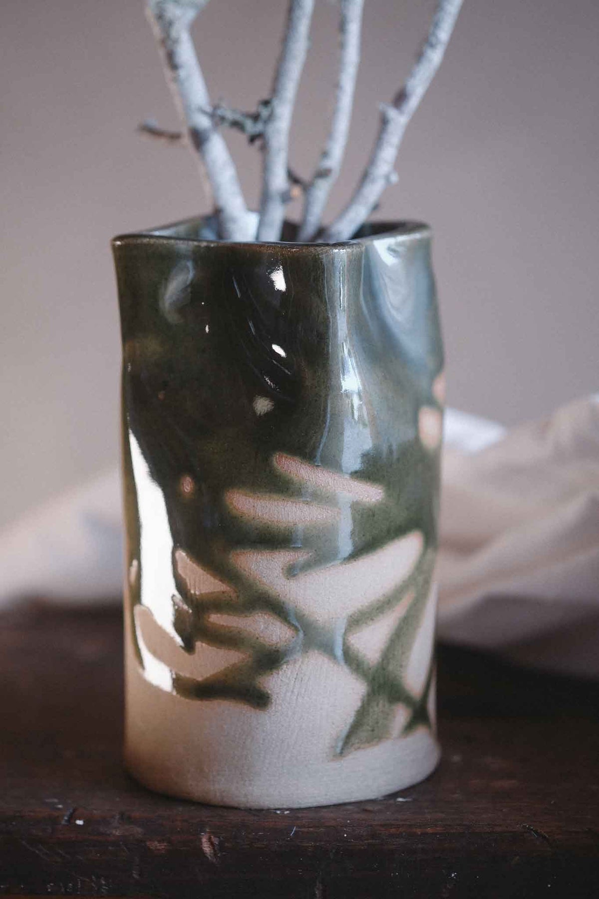 Jade Wabi-Sabi Vase — Medium 14cm x 8cm