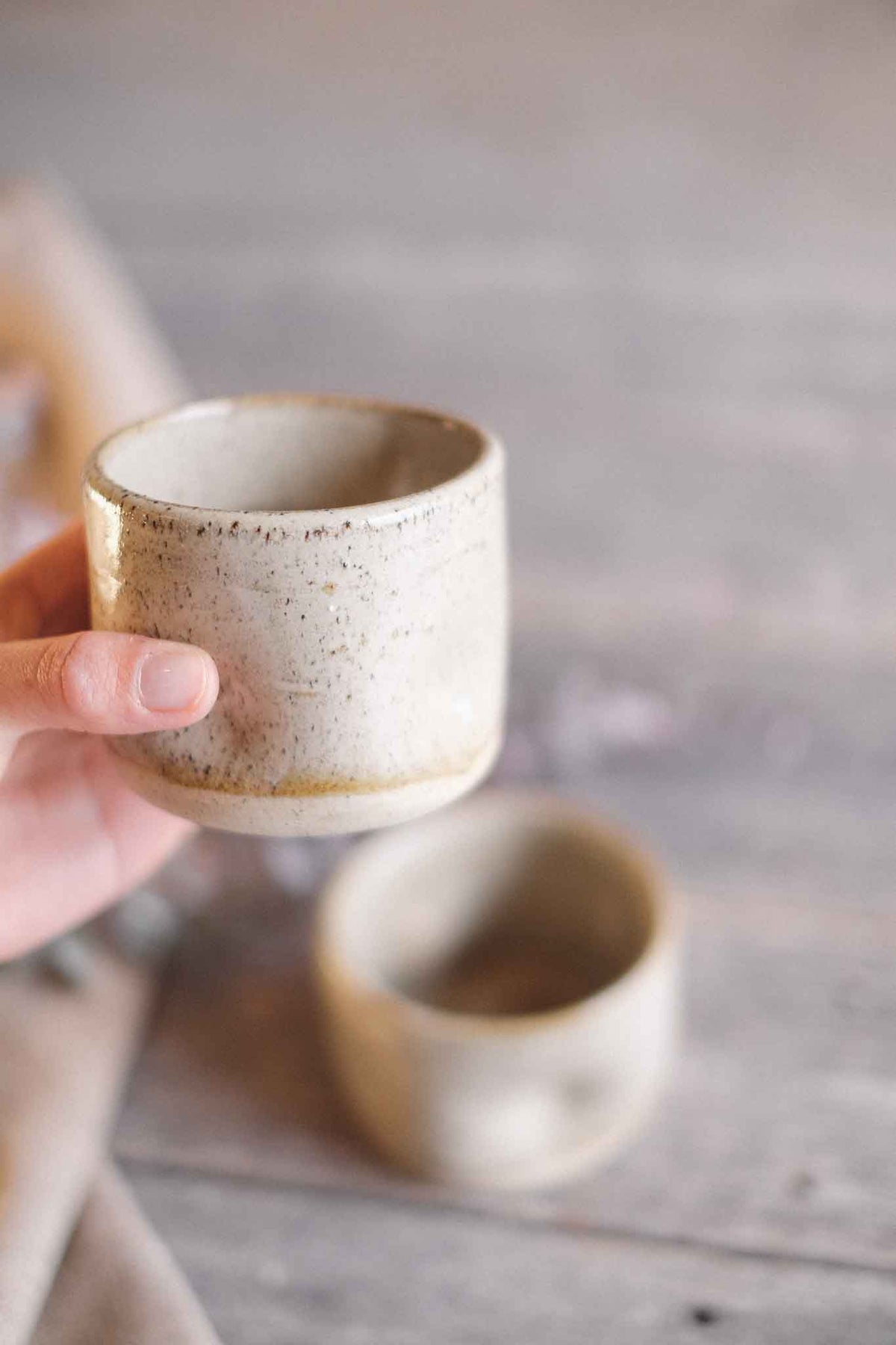 Wabi Sabi Latte Cup – Binalong Cream Glaze – 300ml