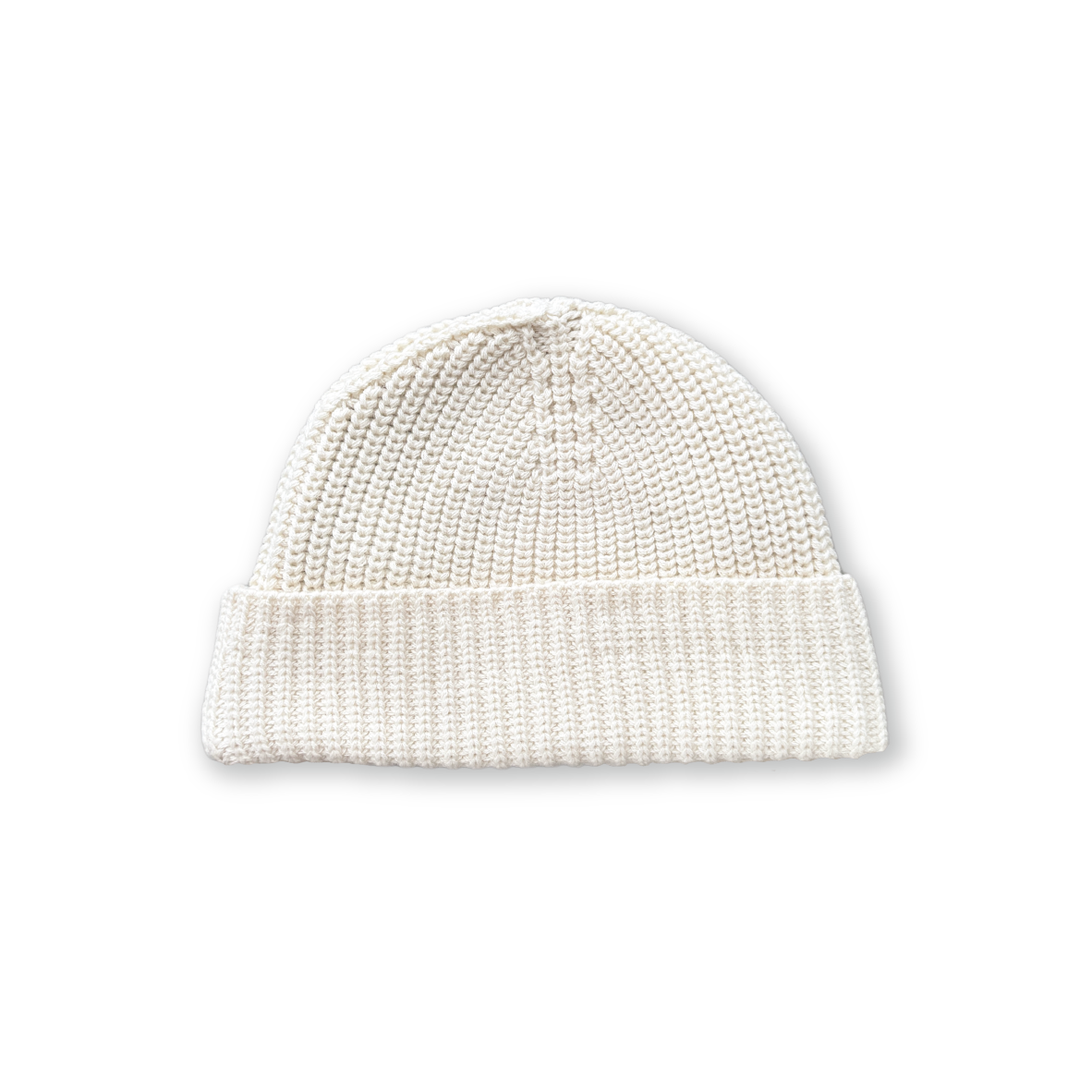 Organic Ribbed Beanie - Raw