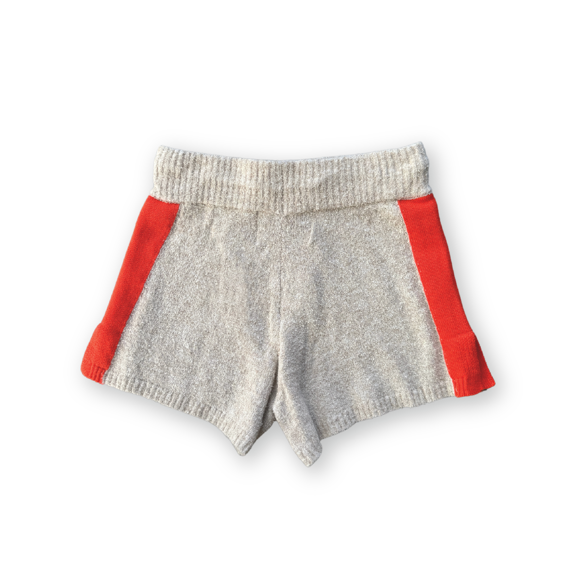 Knitted Terry Shorts - Dune/Rosso