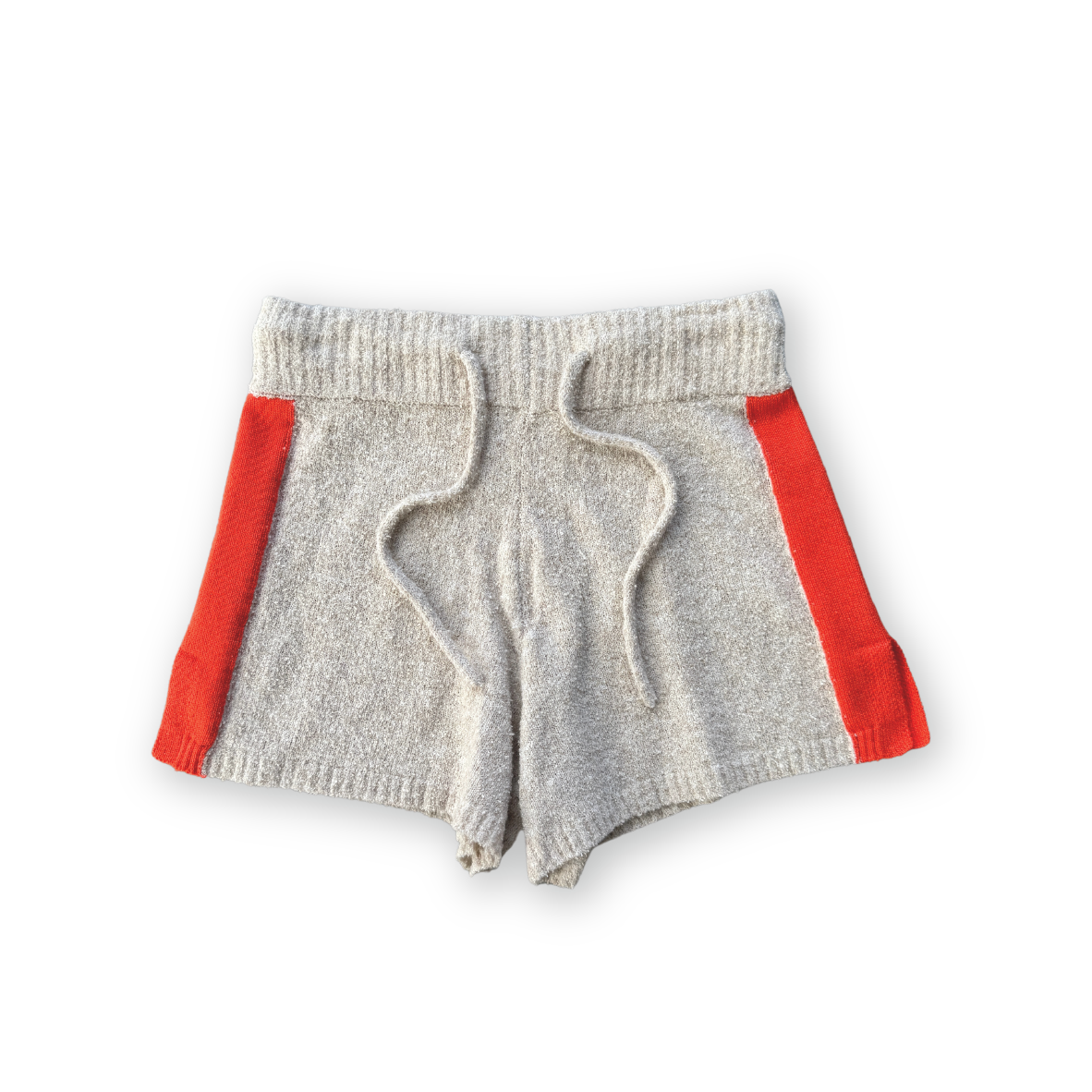 Knitted Terry Shorts - Dune/Rosso