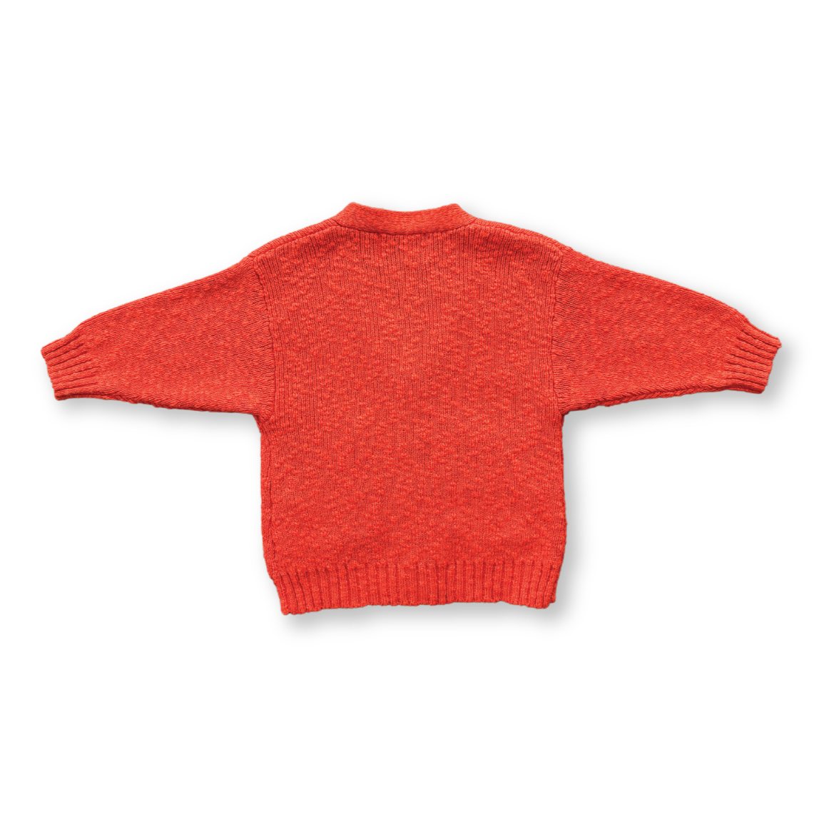 Textured Cardigan - Port Red