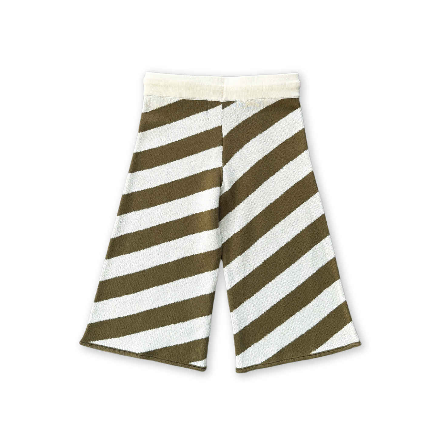 Diagonal Stripe Knit Flares