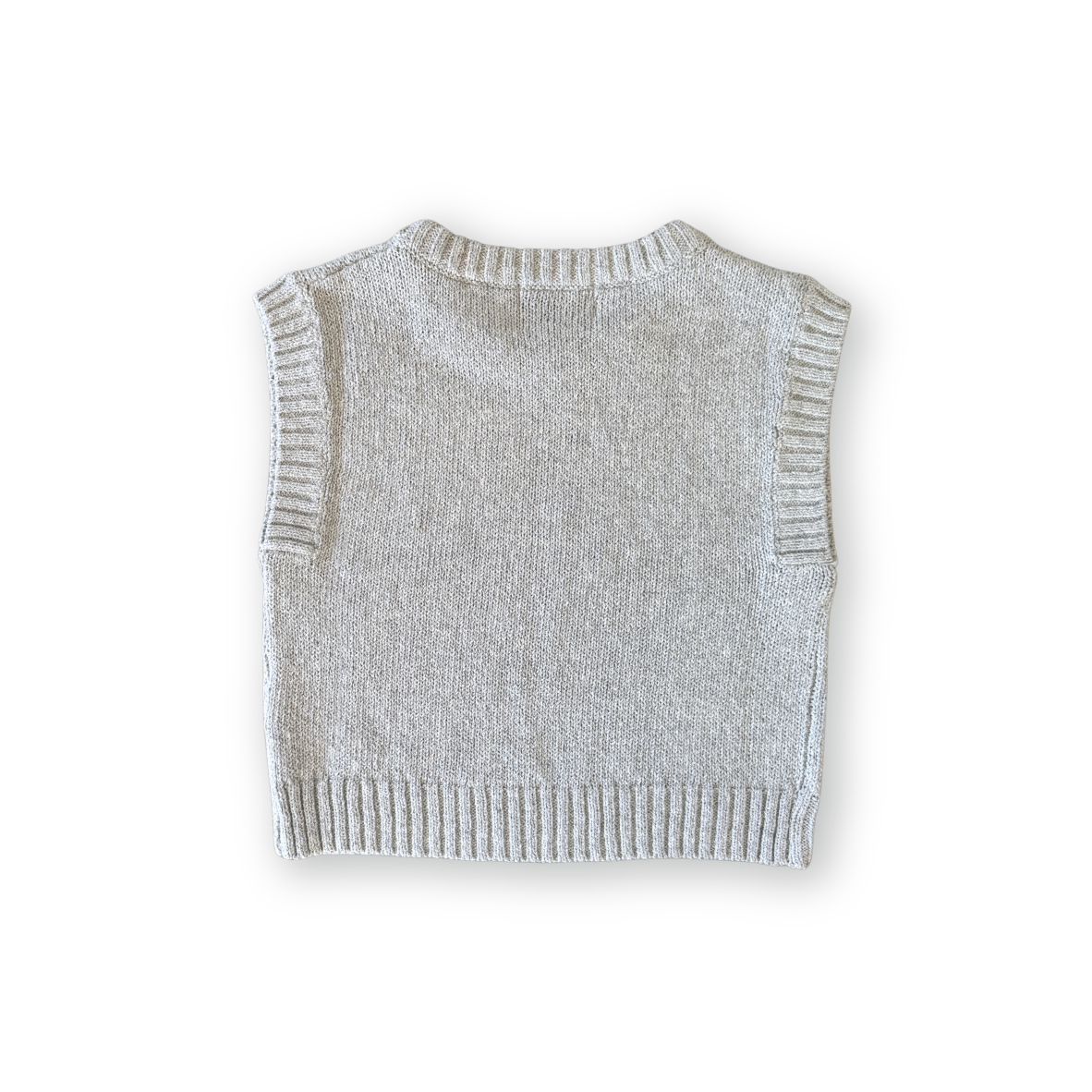 Jersey Knit Vest - Stone
