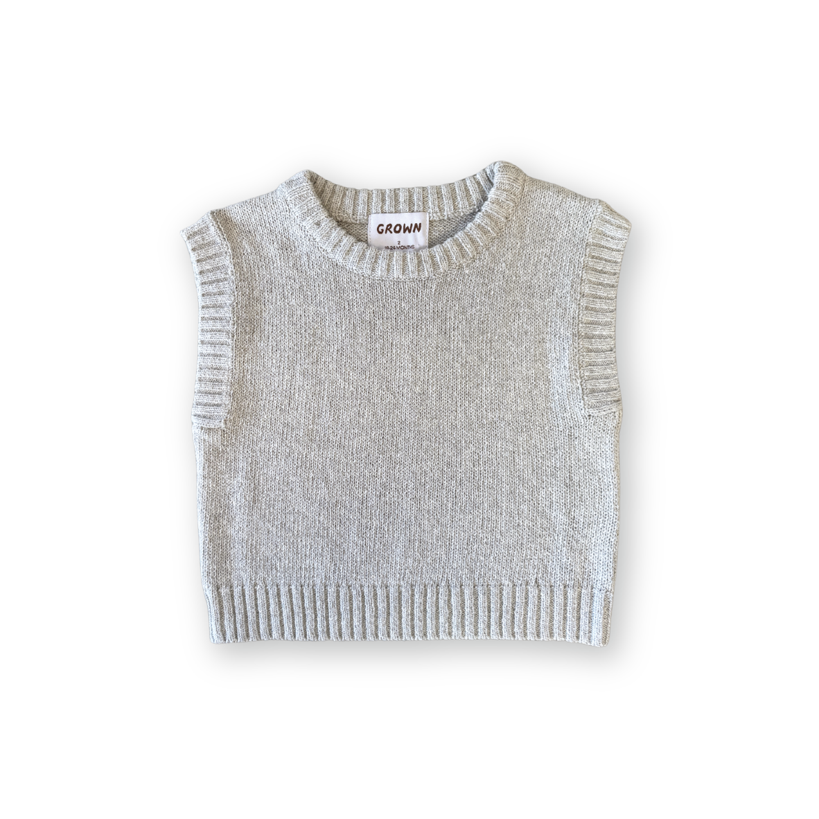 Jersey Knit Vest - Stone