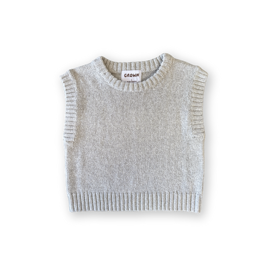 Jersey Knit Vest - Stone