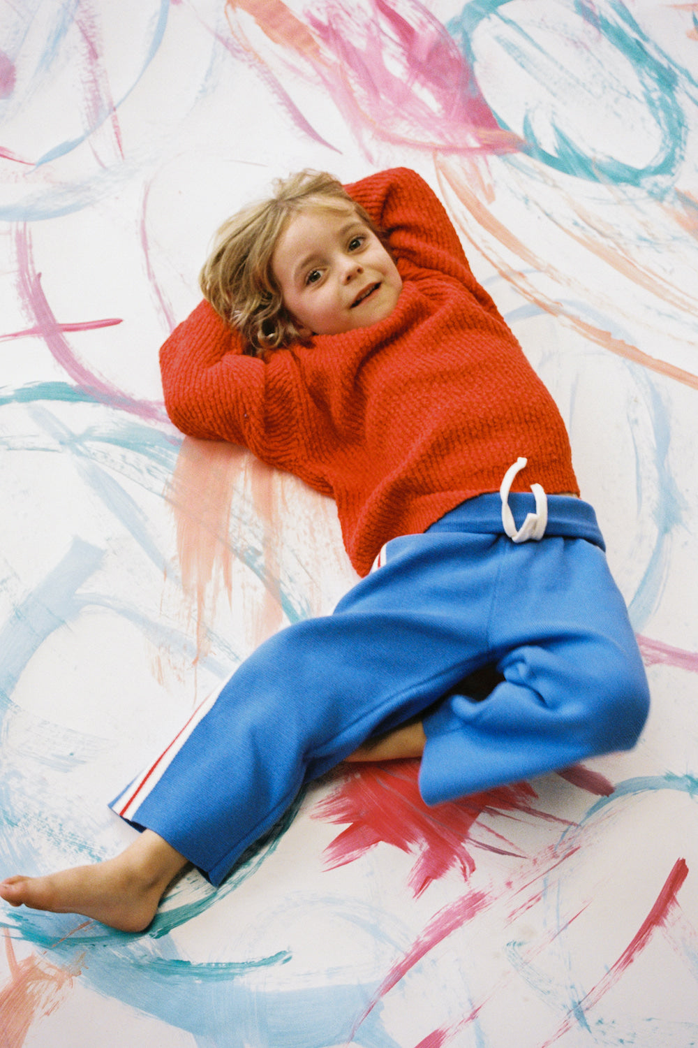 Organic Tape Milano Knit Pant - Cobalt