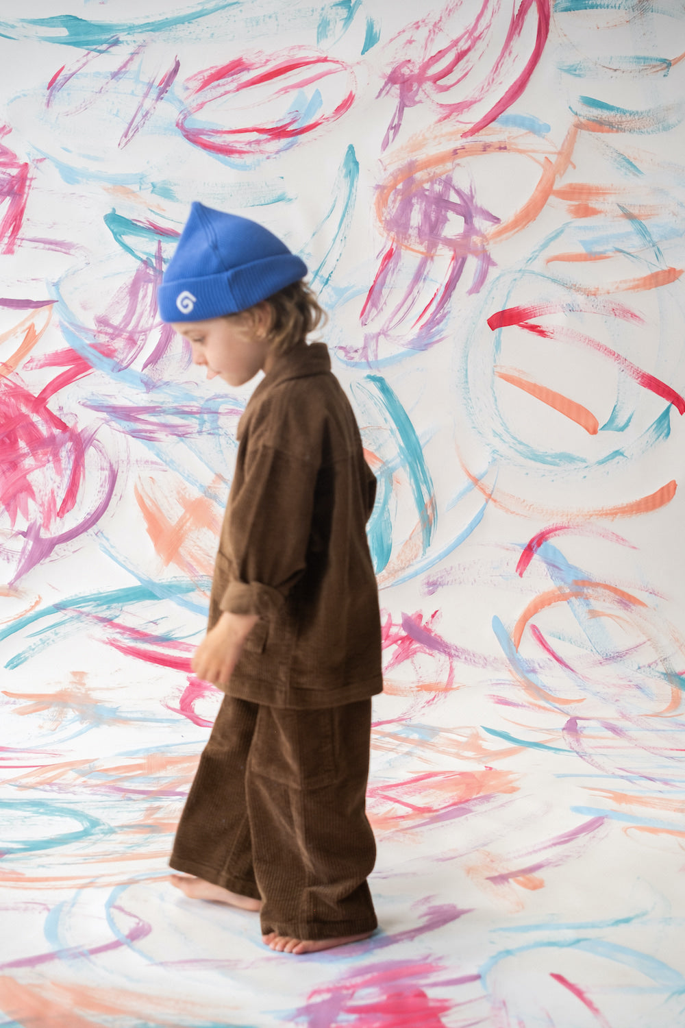 Organic Cord Shirt Jacket - Espresso