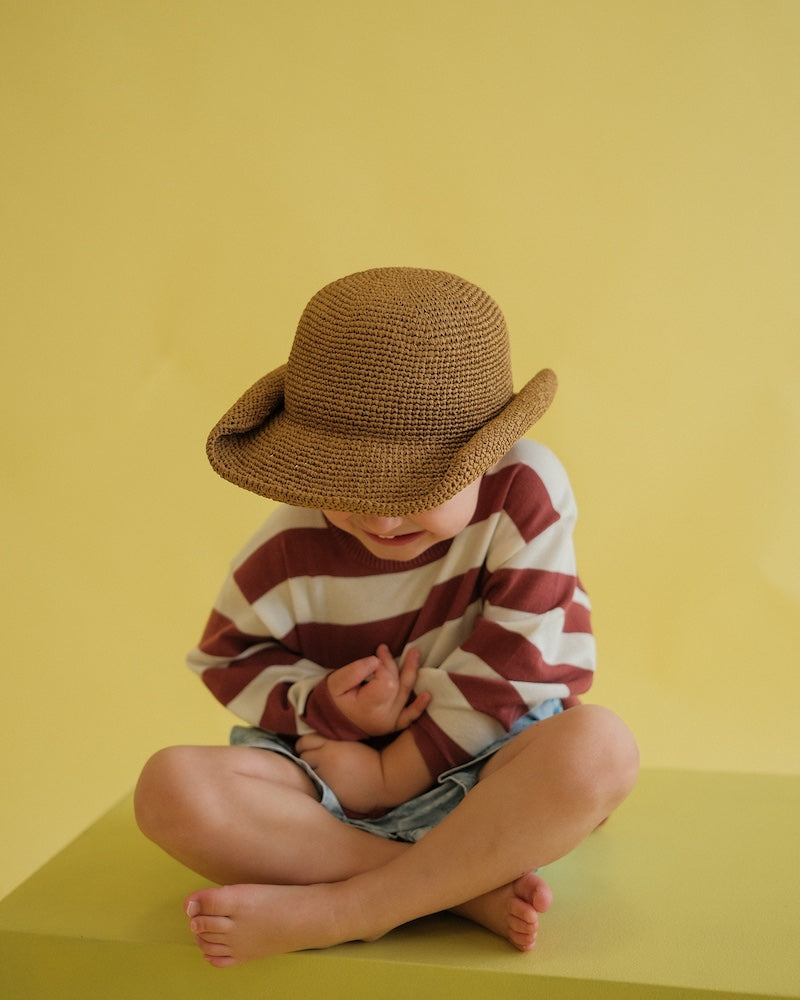 Crochet Adjustable Hat - Natural