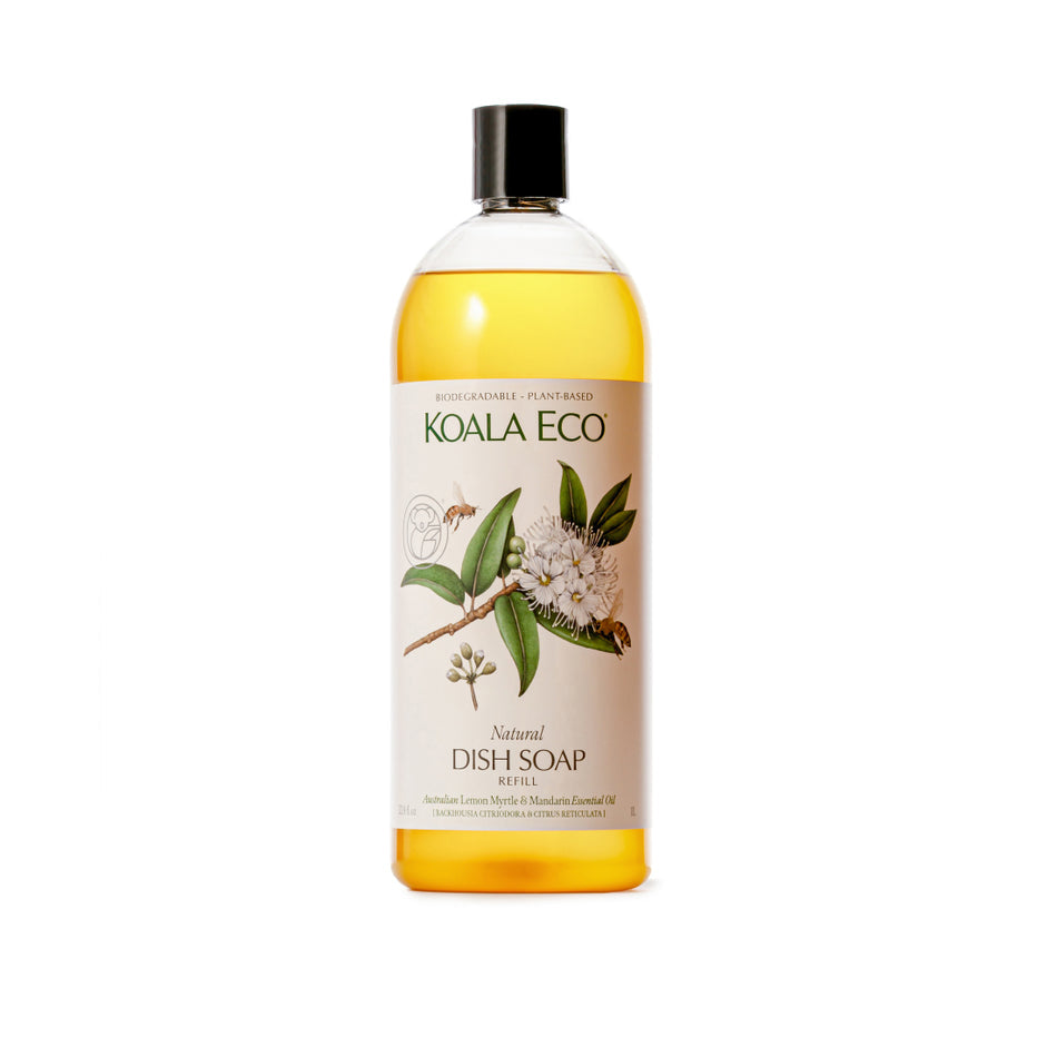 Natural Dish Soap | 500ml/1L | Lemon Myrtle, Mandarin Essential Oil