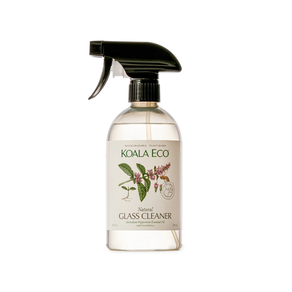 Natural Glass Cleaner | 500ml/1L | Peppermint Essential Oil