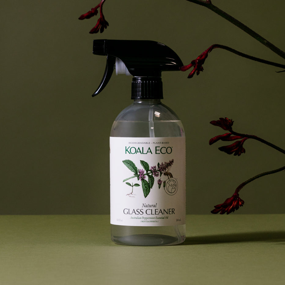 Natural Glass Cleaner | 500ml/1L | Peppermint Essential Oil