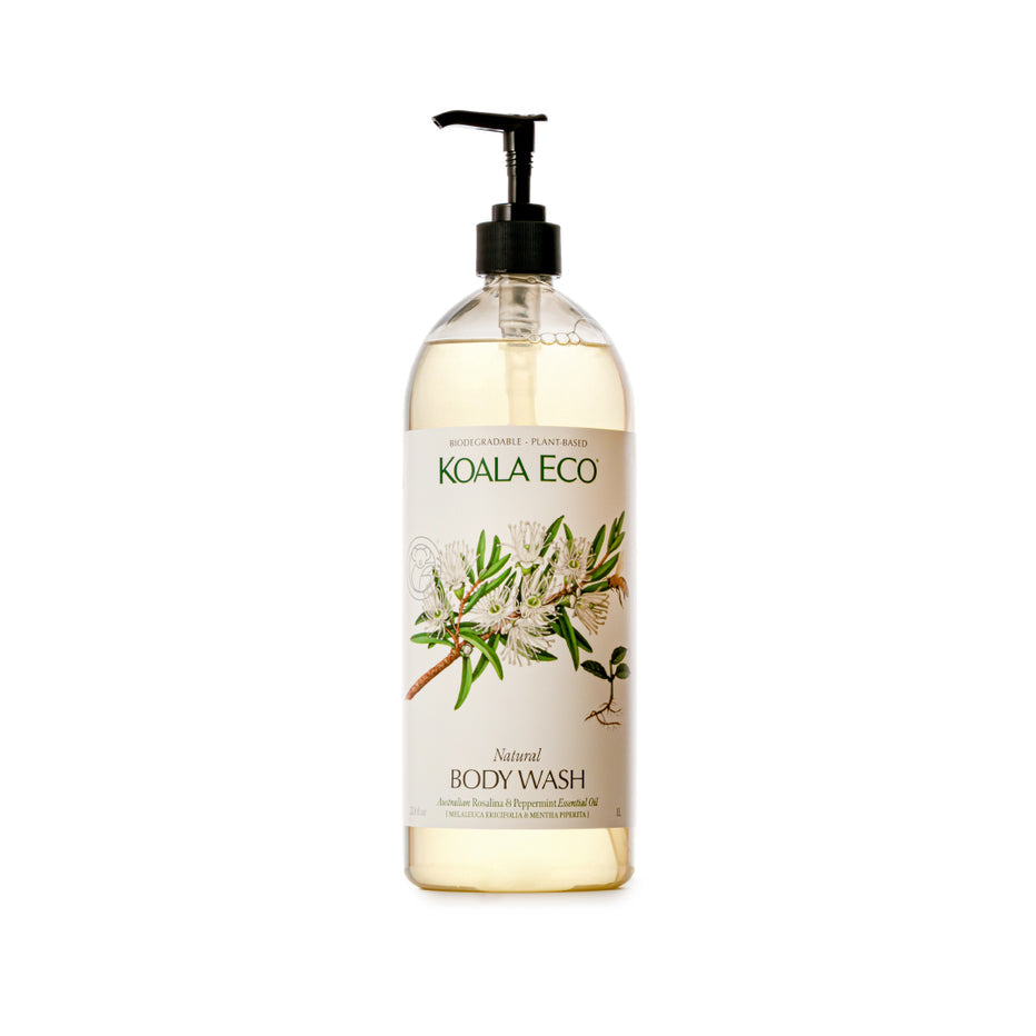 Natural Body Wash | 500ml/1L | Rosalina, Peppermint Essential Oil