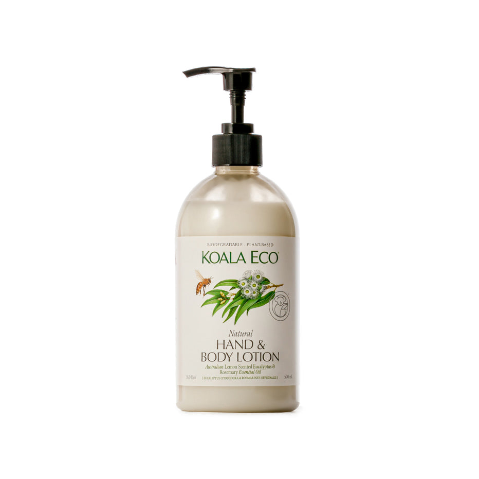 Natural Hand & Body Lotion | 500ml | Lemon Scented Eucalyptus, Rosemary Essential Oil