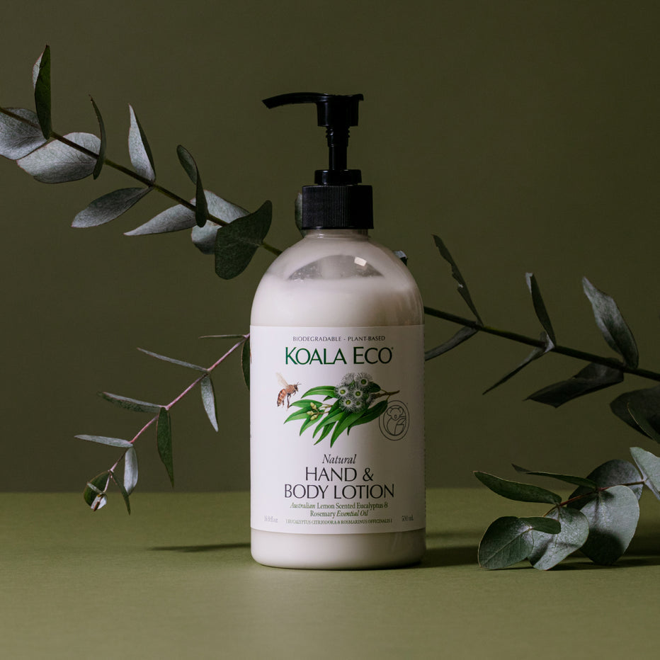 Natural Hand & Body Lotion | 500ml | Lemon Scented Eucalyptus, Rosemary Essential Oil