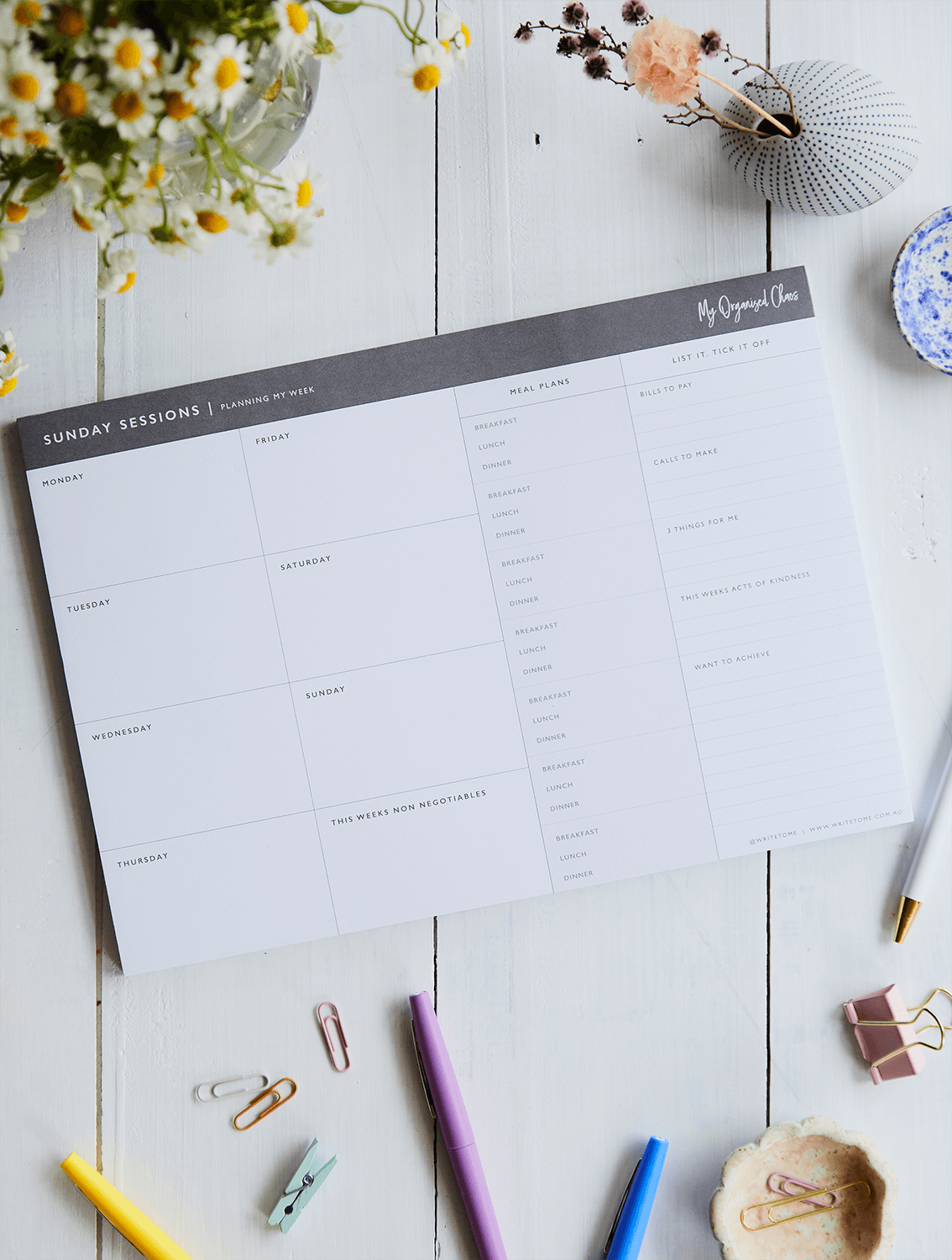 Sunday Sessions Note Pad