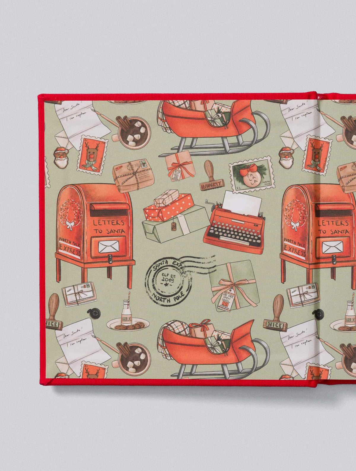 Santa Letters Book | Red